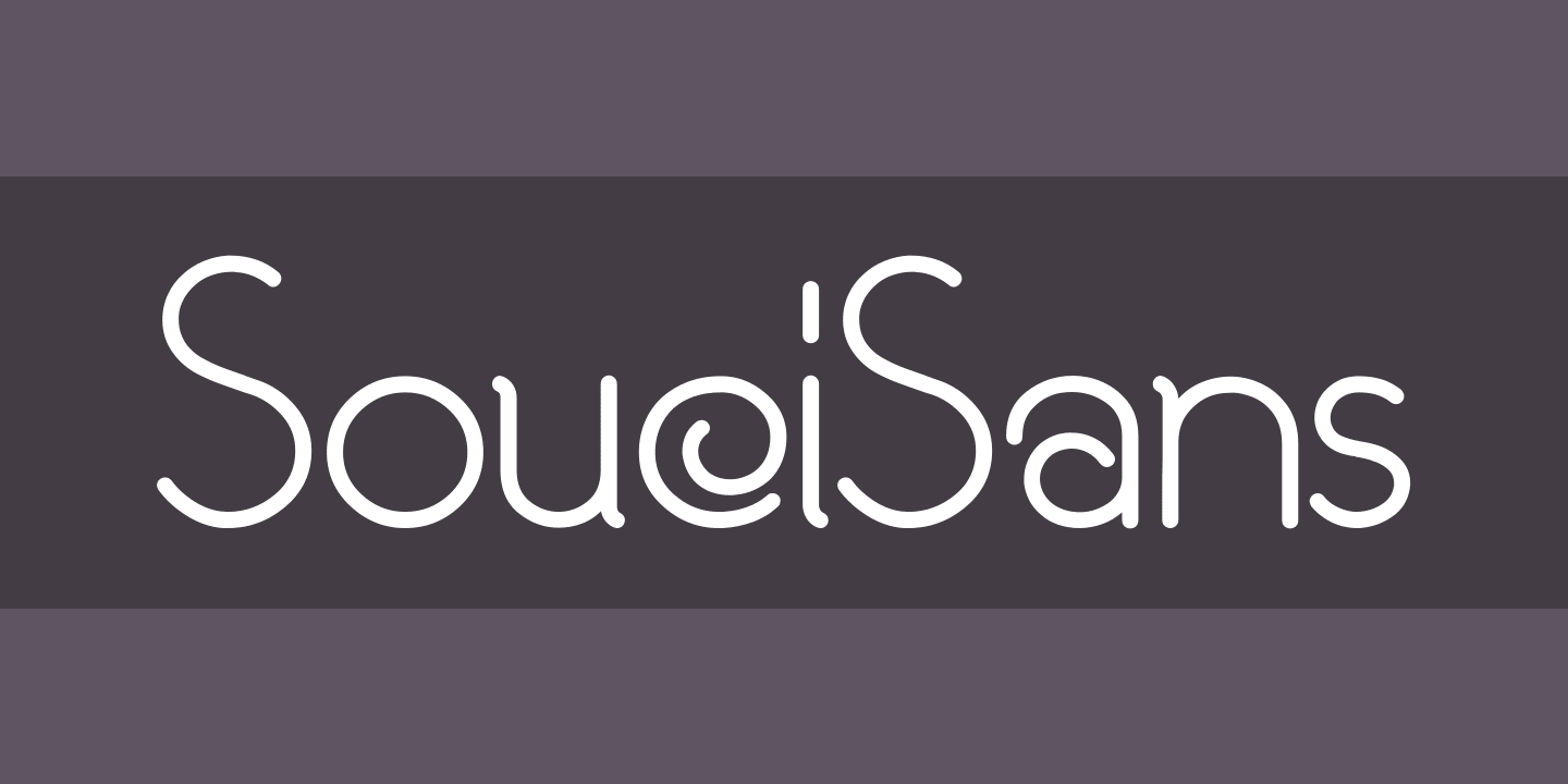 Пример шрифта SouciSans